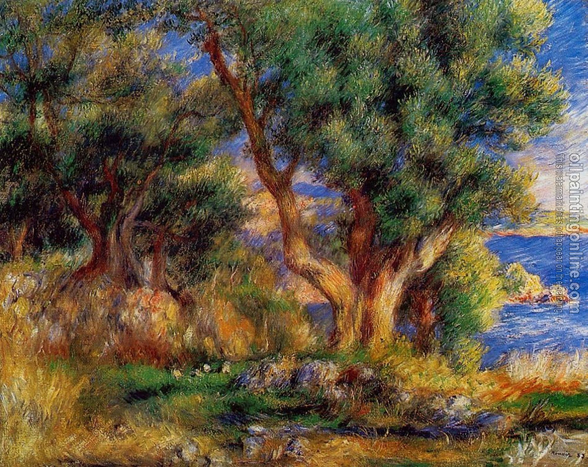 Renoir, Pierre Auguste - Landscape near Menton